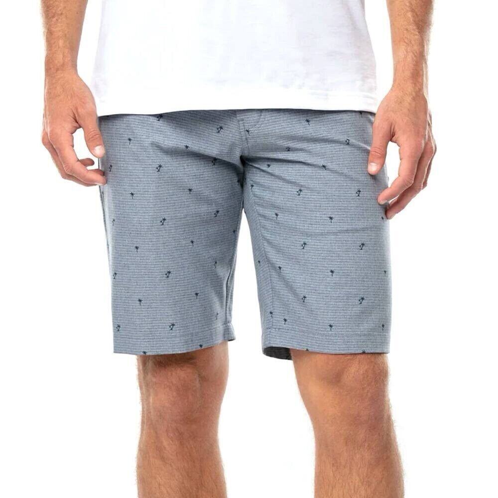 Travis Mathew Men’s 34 Rock The Boat Shorts 10” All Over Palm Tree Print Shorts